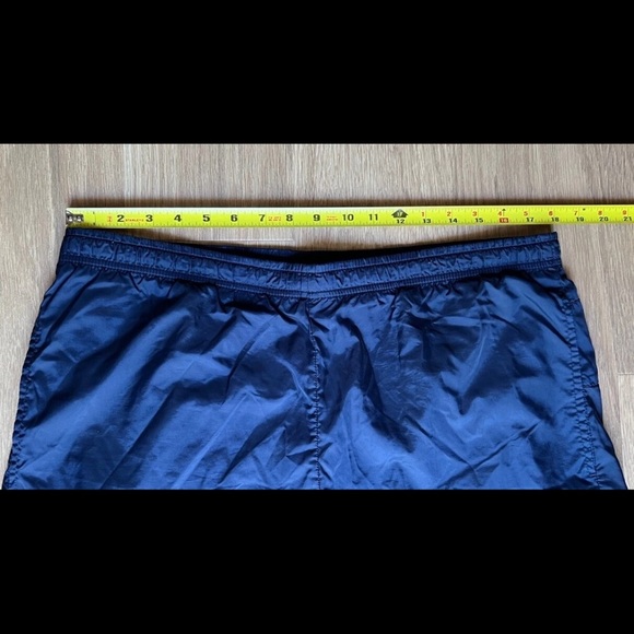 Nike Trainers Spell Out Trunks Shorts Lined Blue Vintage Men’s Size L - Picture 7 of 11